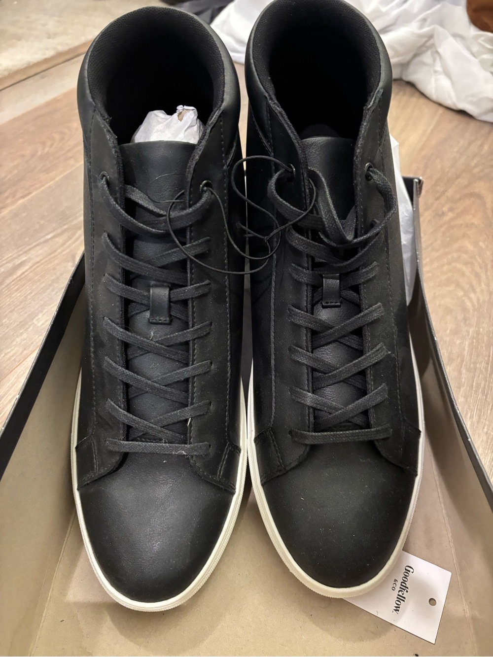 Target Black High-Top Sneakers with White Sole